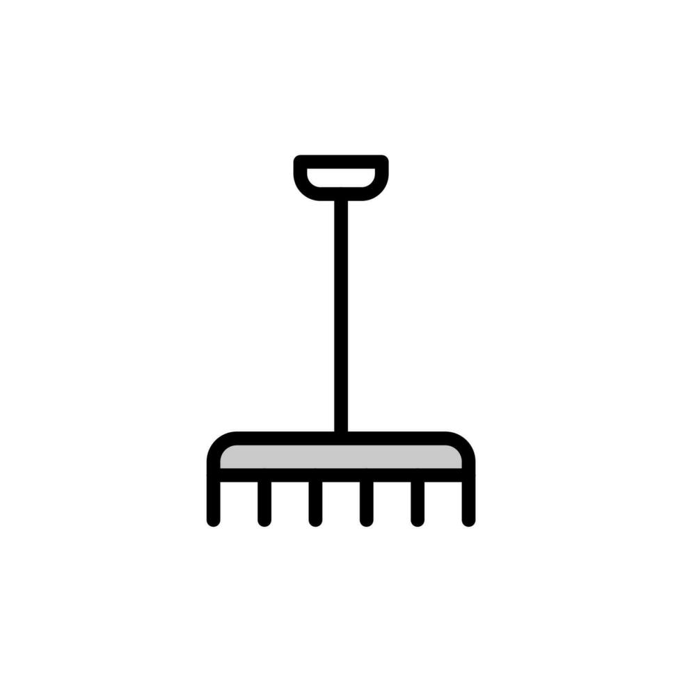 Rake, farm vector icon