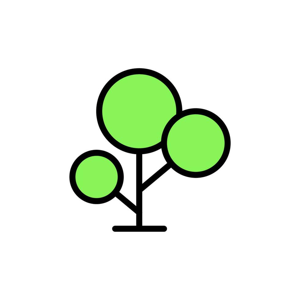 Tree, plant vector icon