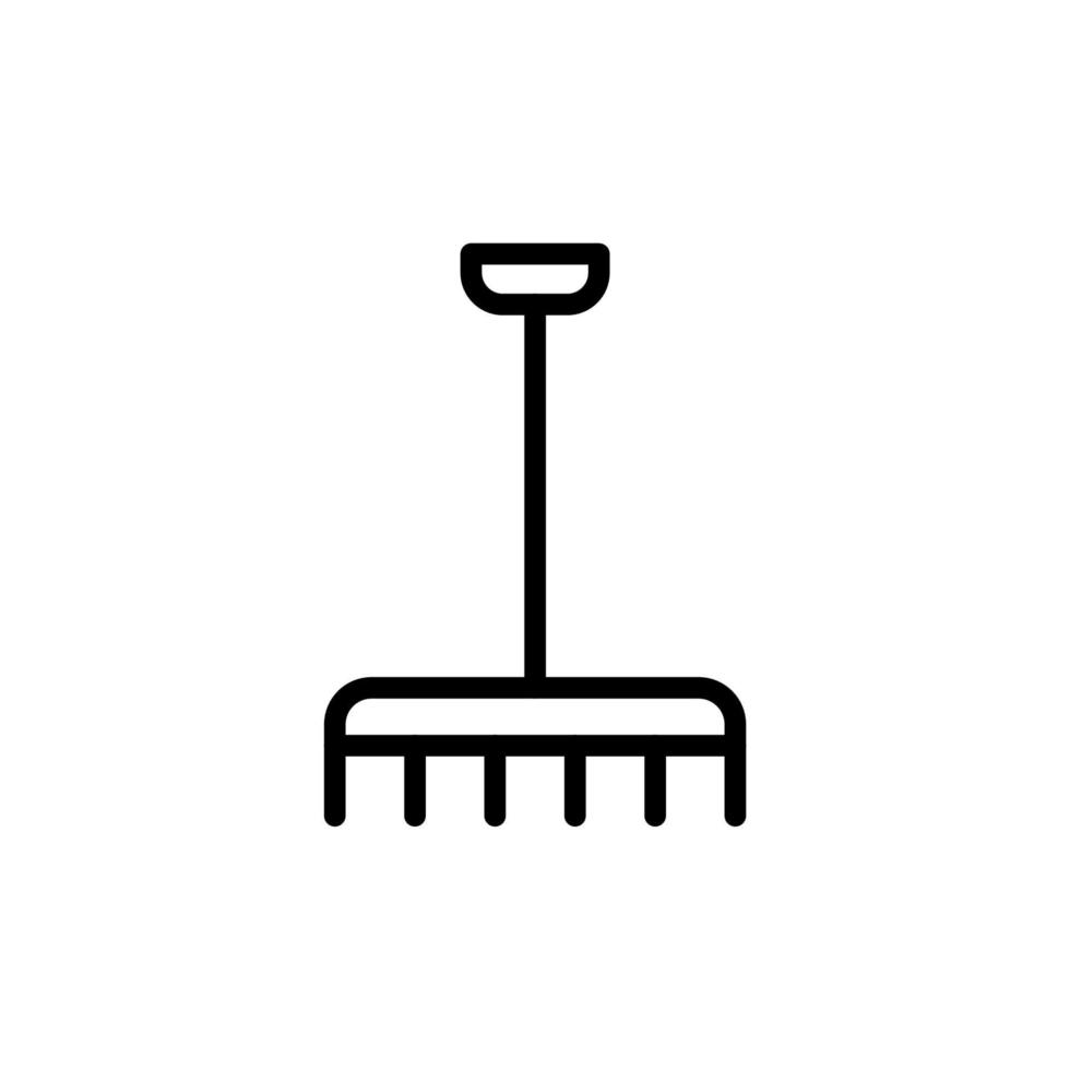 Rake, farm vector icon