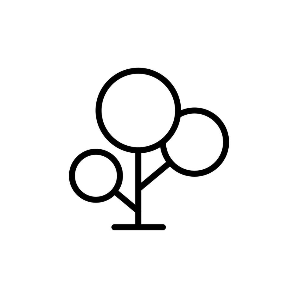 Tree, plant vector icon