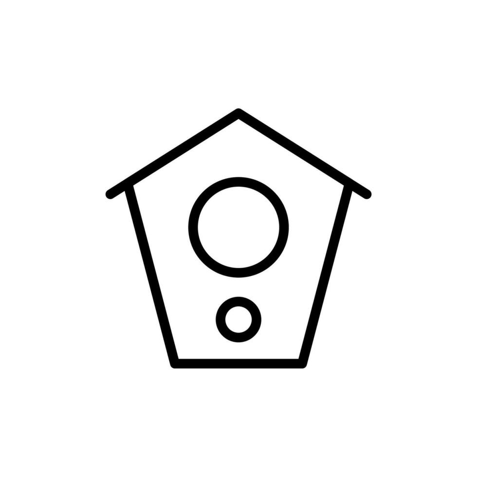 Birdhouse, farm vector icon