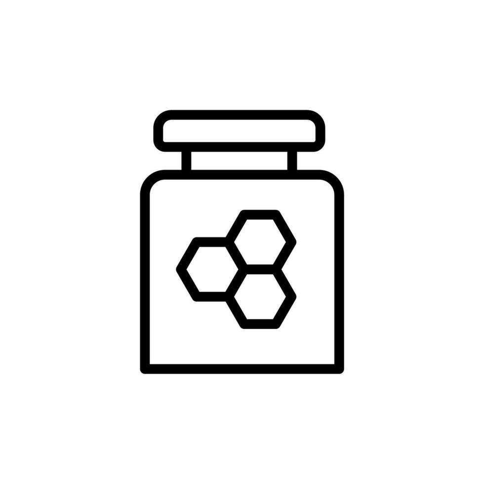 Miel, banco vector icono