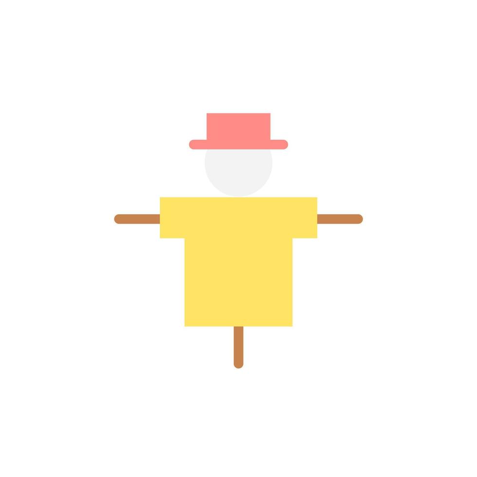 Scarecrow, farm vector icon