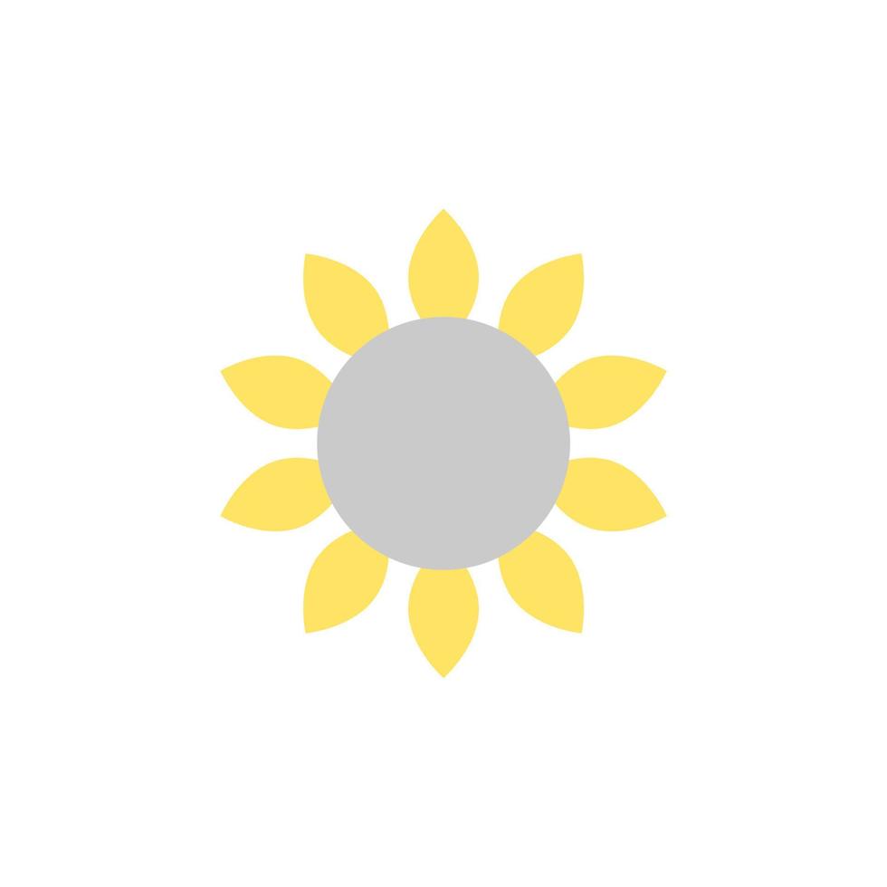 Sunflower, flower vector icon