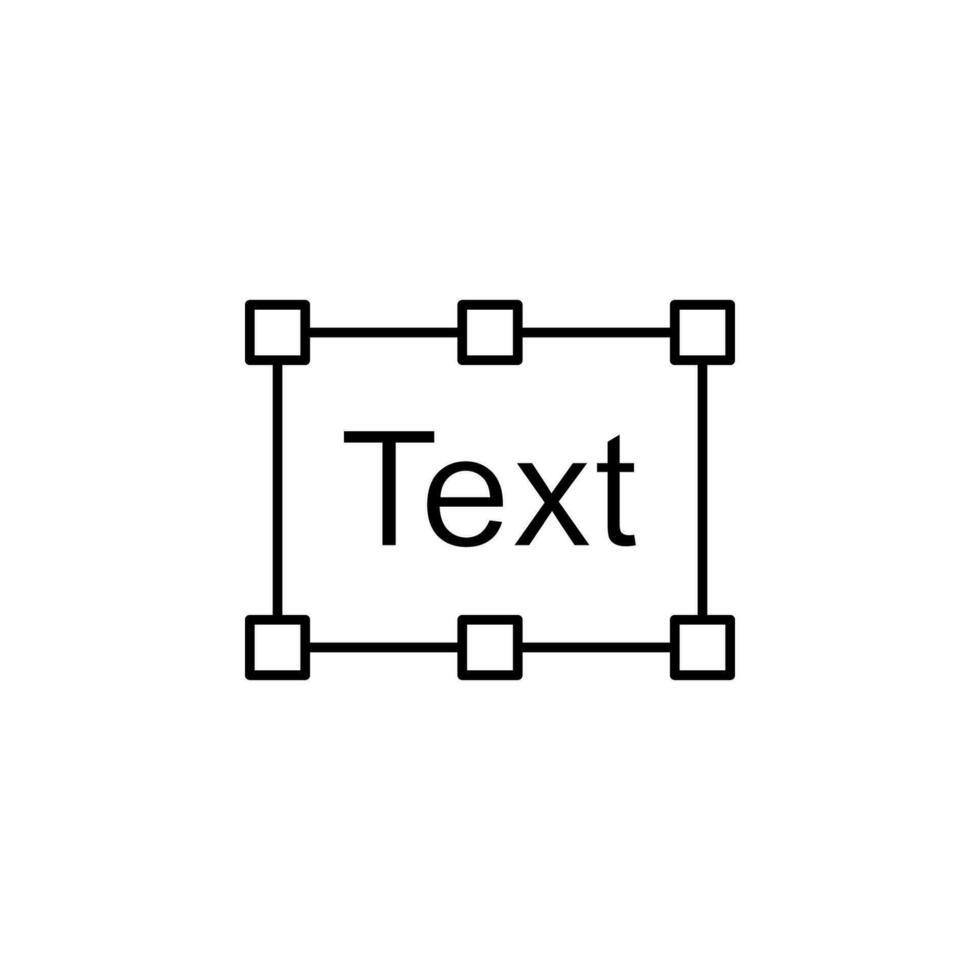 digital texto edición vector icono