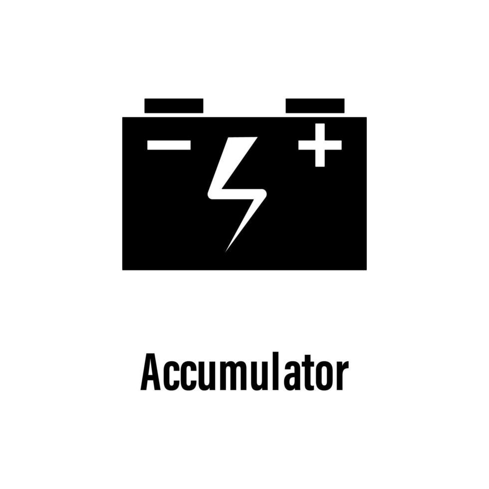 Accumulator vector icon