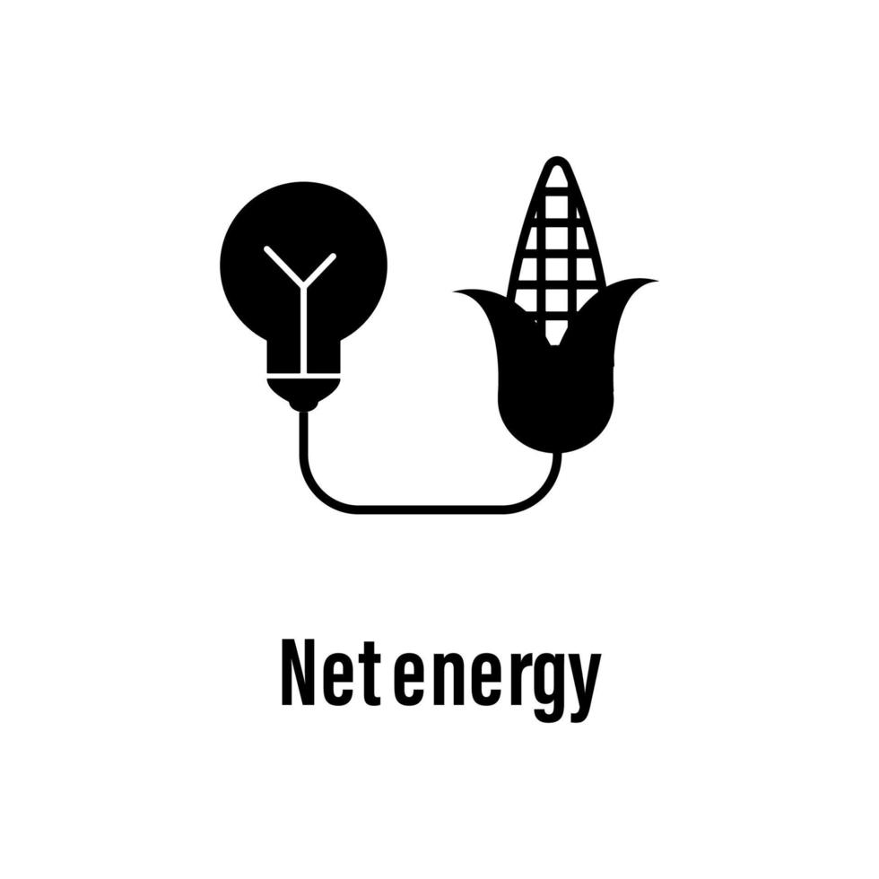 Net energy vector icon
