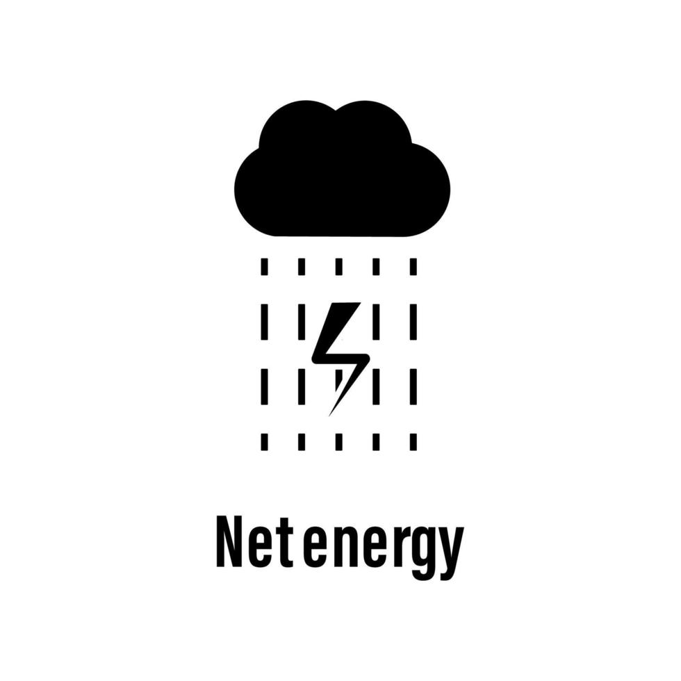 Net energy vector icon