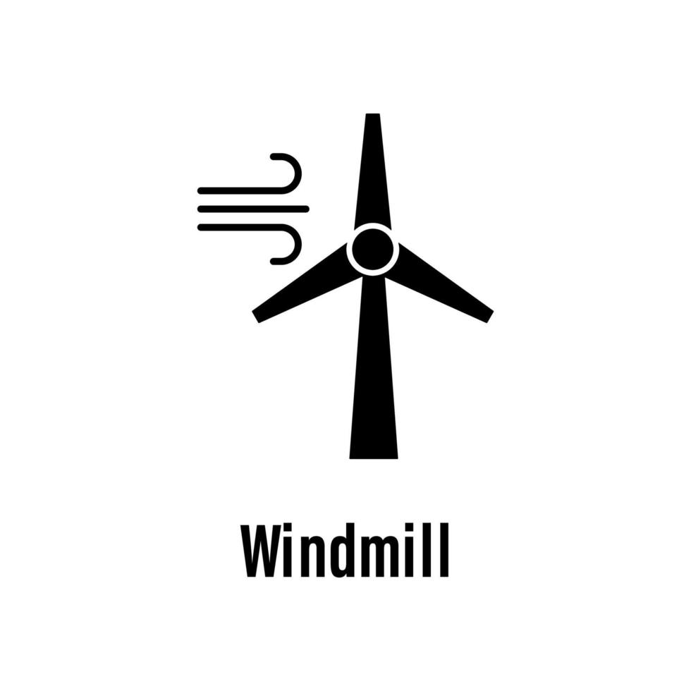 Windmill vector icon