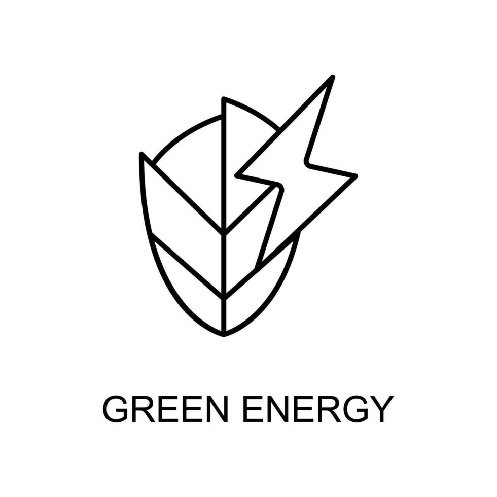 green energy vector icon