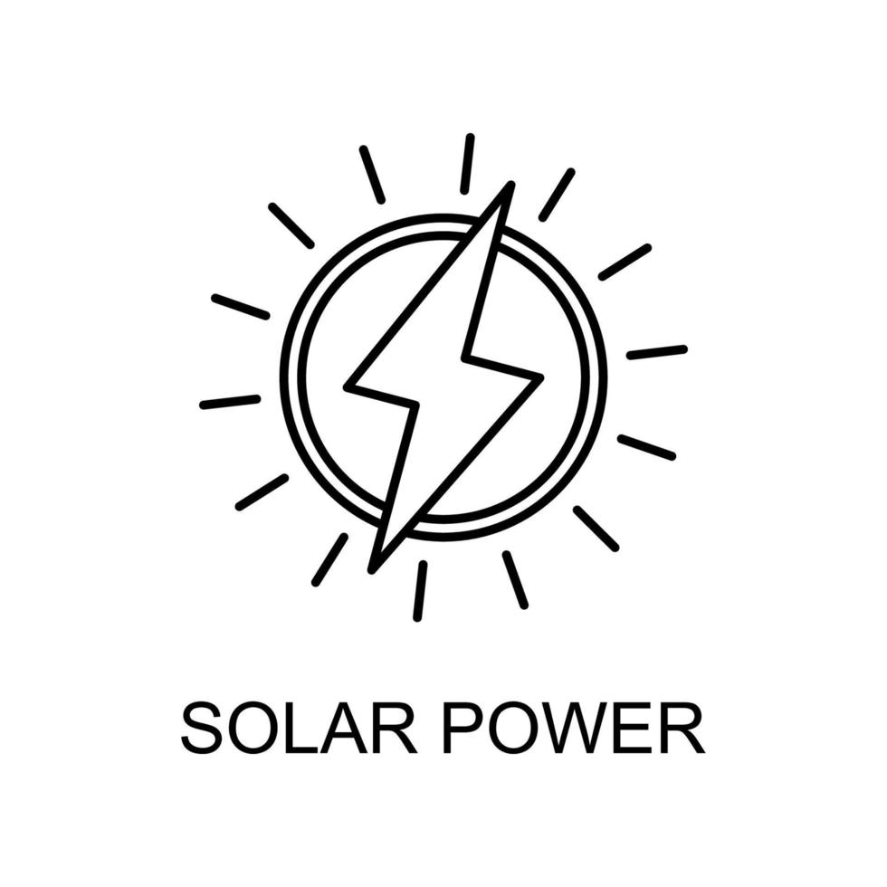 icono de vector de energía solar