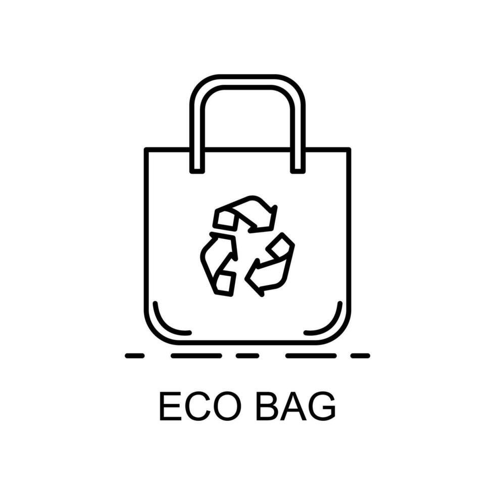eco bag vector icon