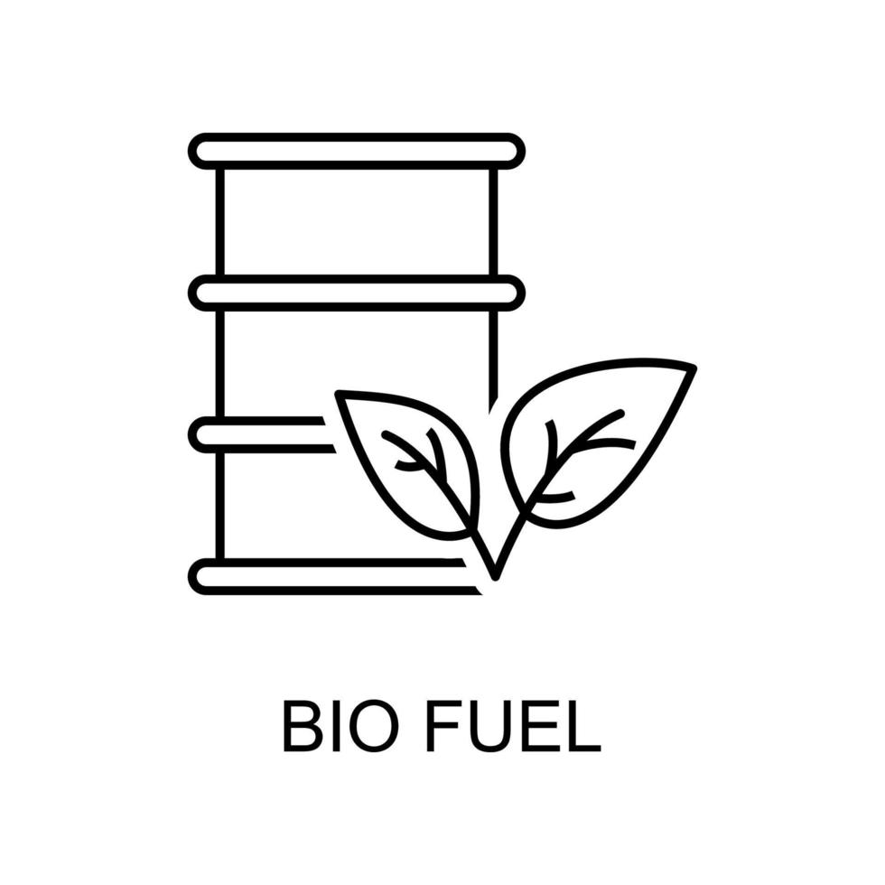 bio combustible vector icono