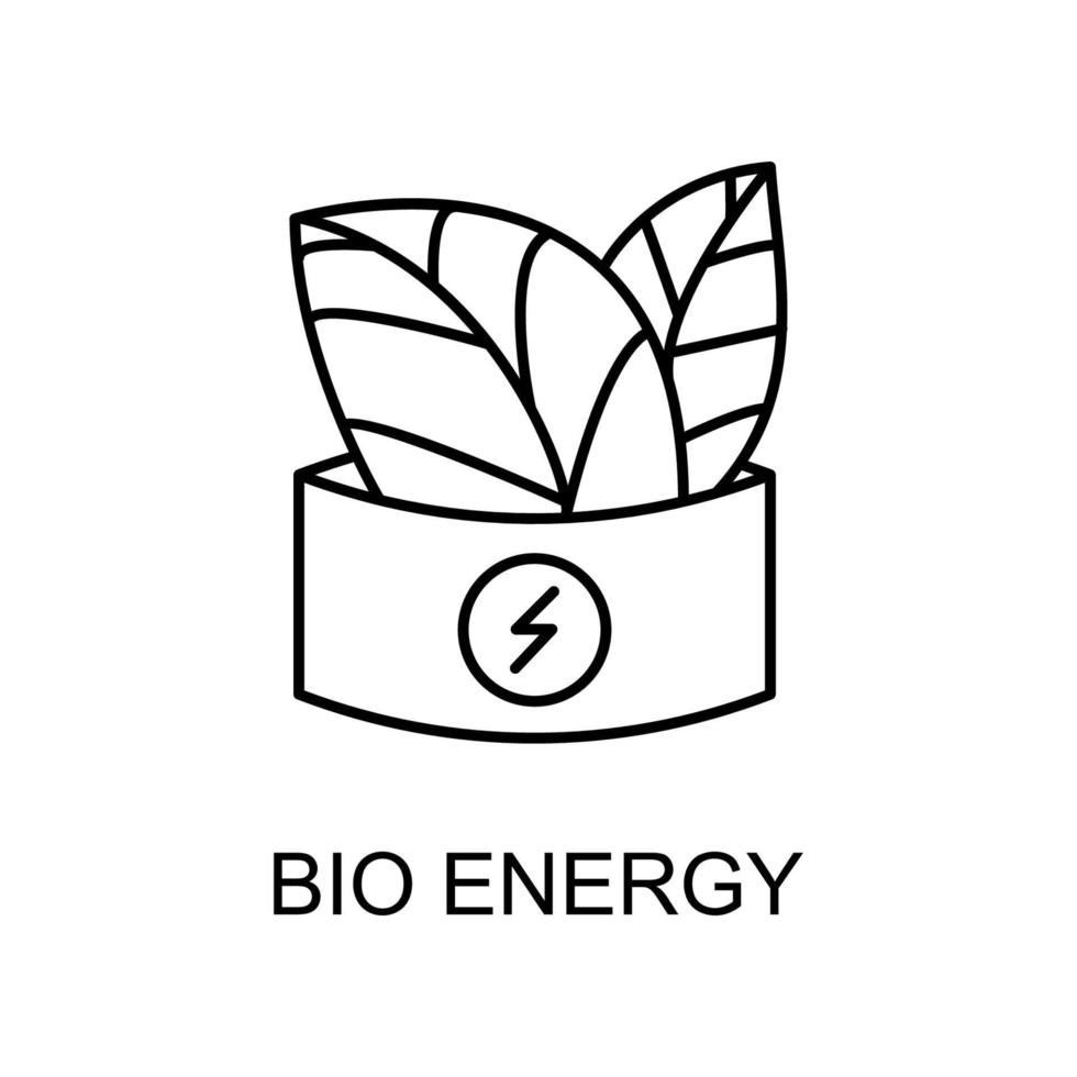 bio energy vector icon