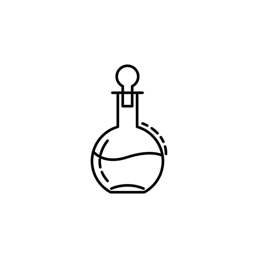 carafe for cognac dusk vector icon