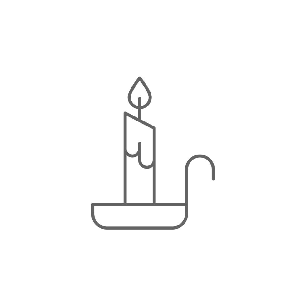 Diwali, candle, fire vector icon