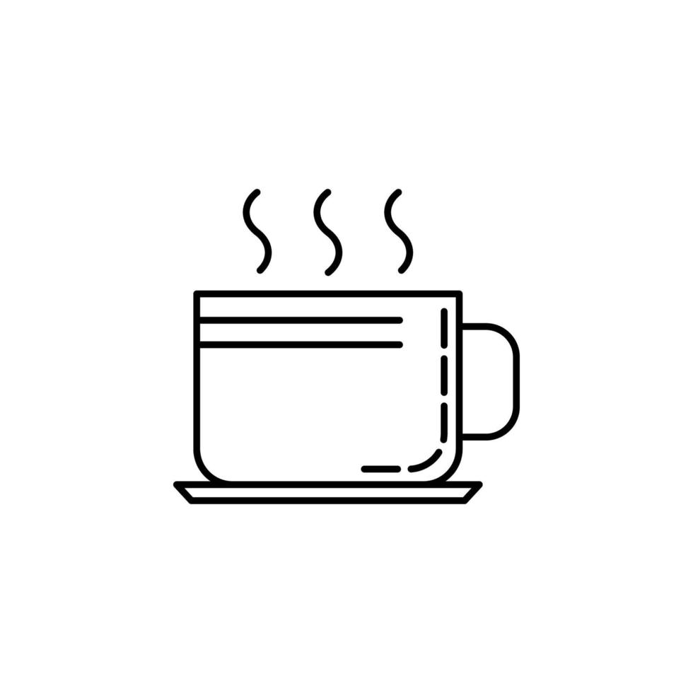 taza de café oscuridad vector icono