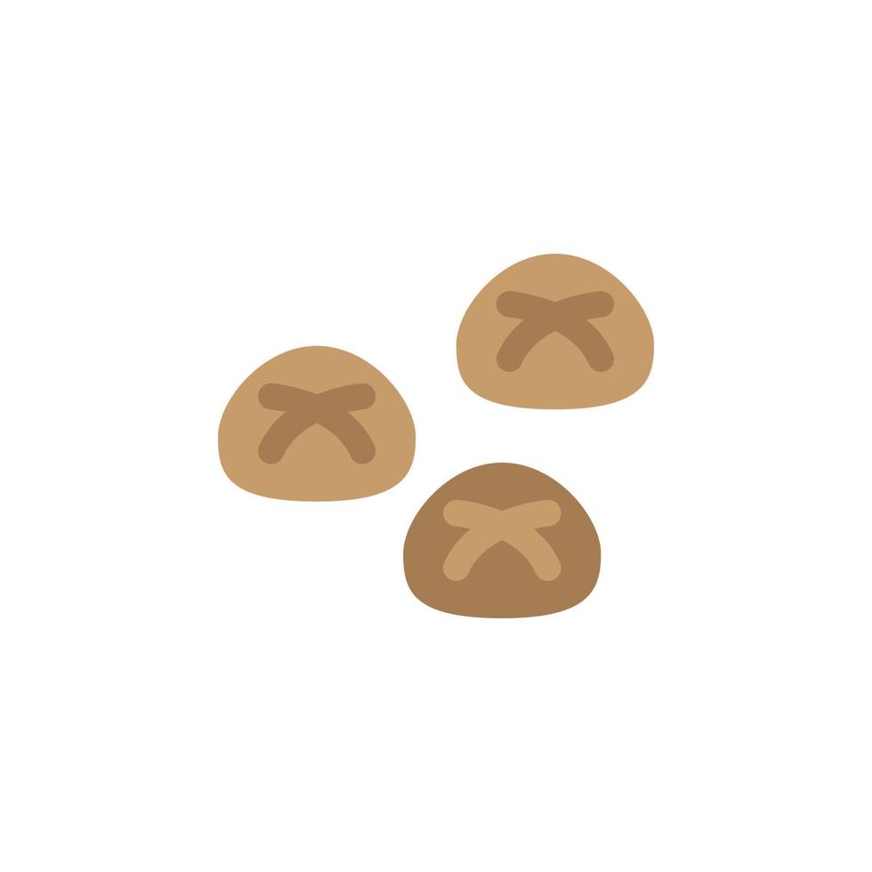 Easter, bun vector icon