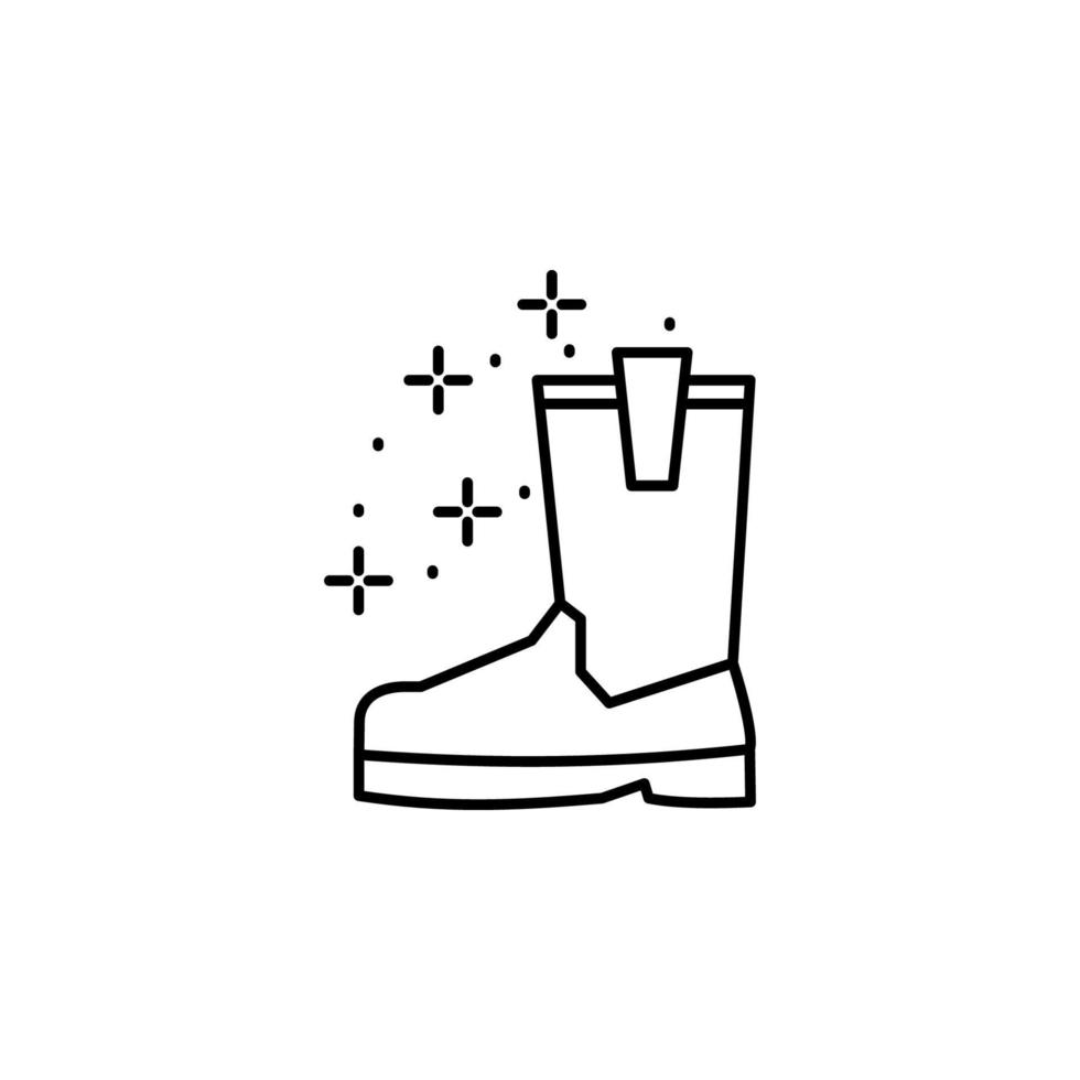 Diving boots shoes vector icon