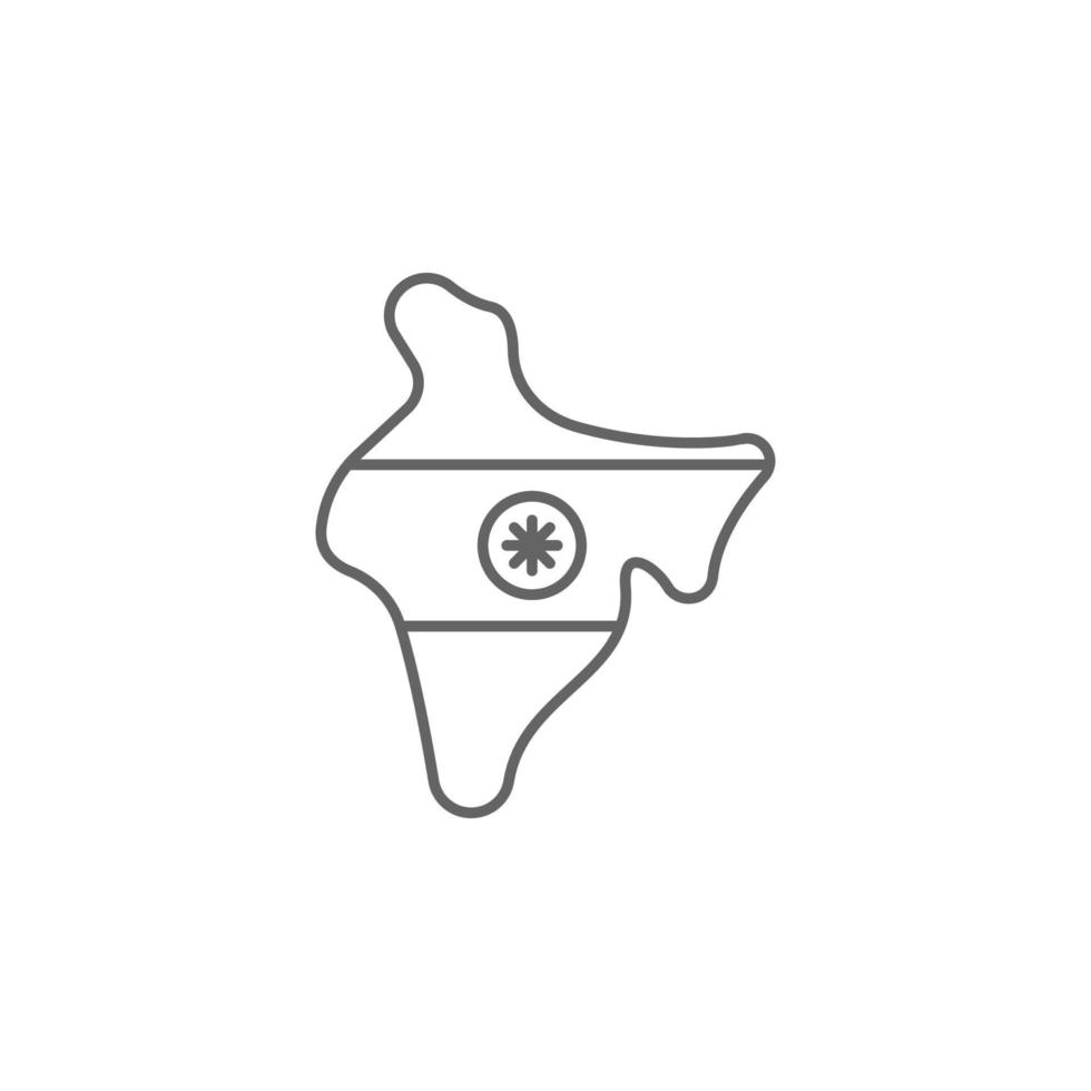 Diwali, India, maps, flag vector icon