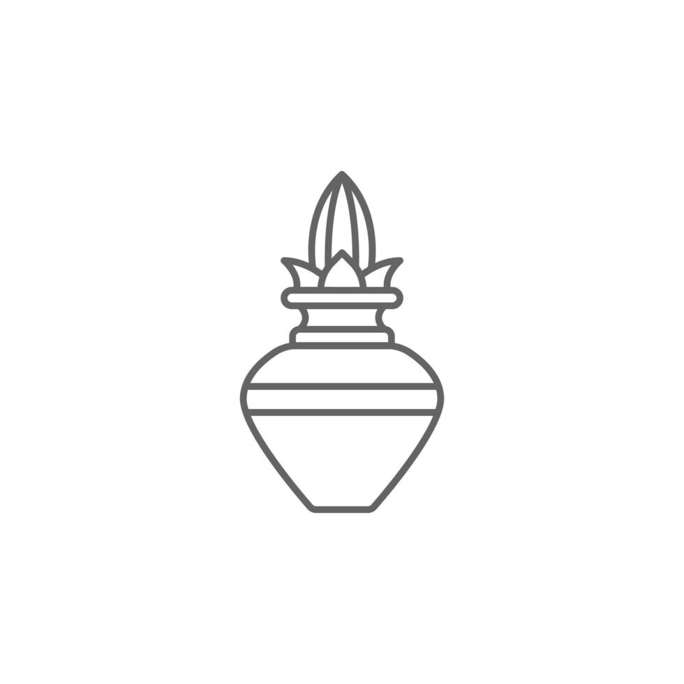 Diwali, plant, flower vector icon