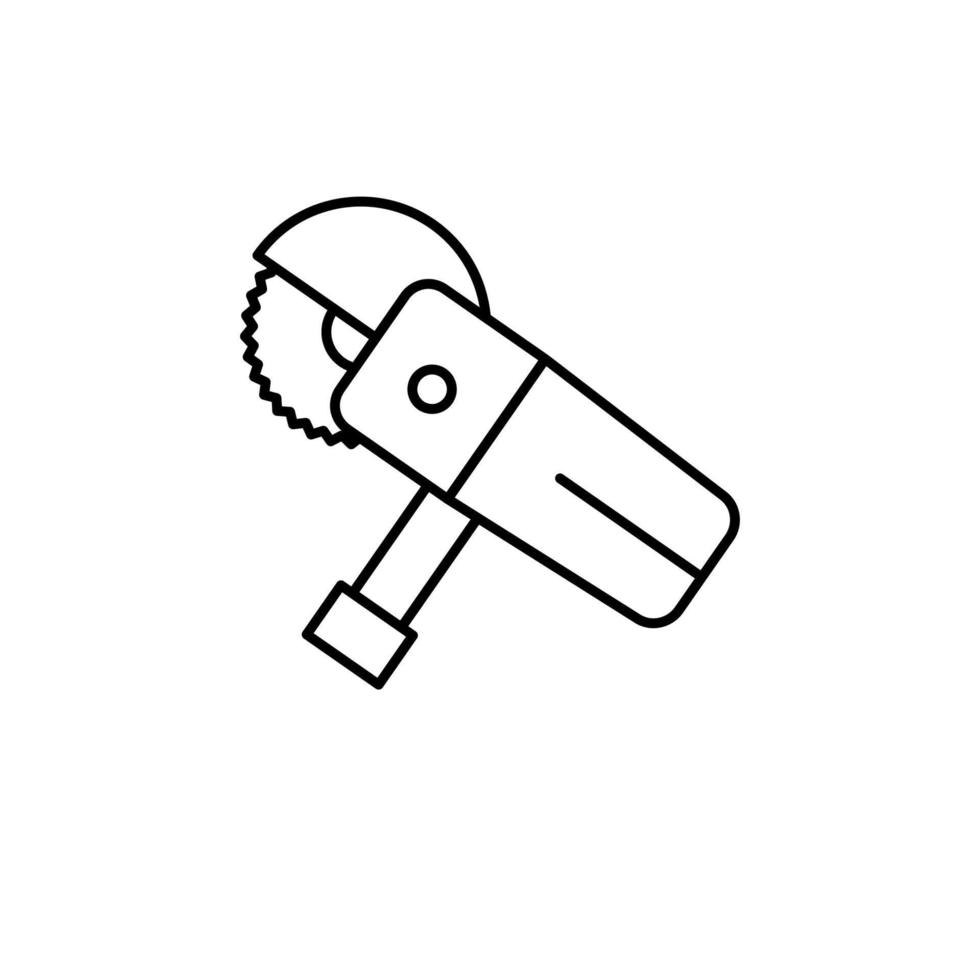 Angle grinder tool vector icon