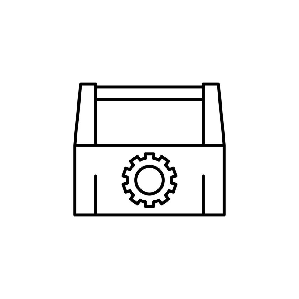 Toolbox repair tool vector icon