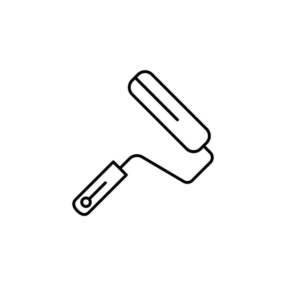 Paint roller tool vector icon