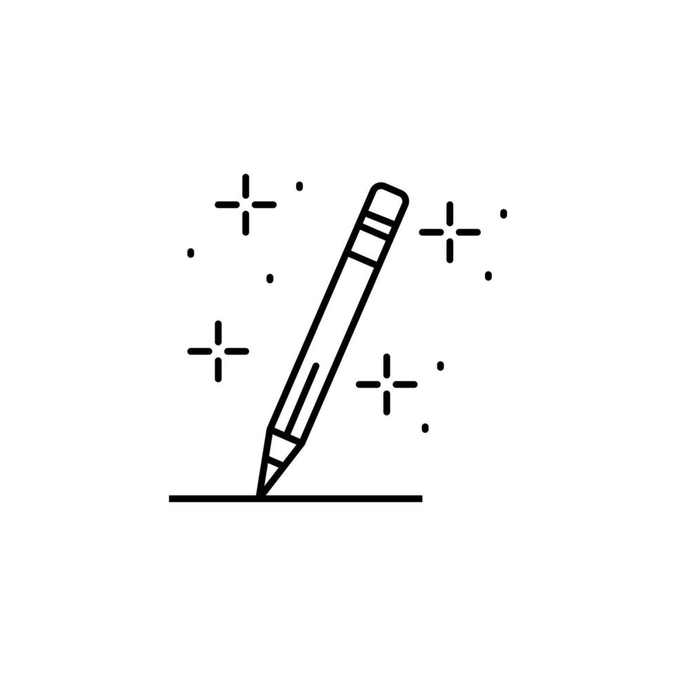 Pencil writing vector icon