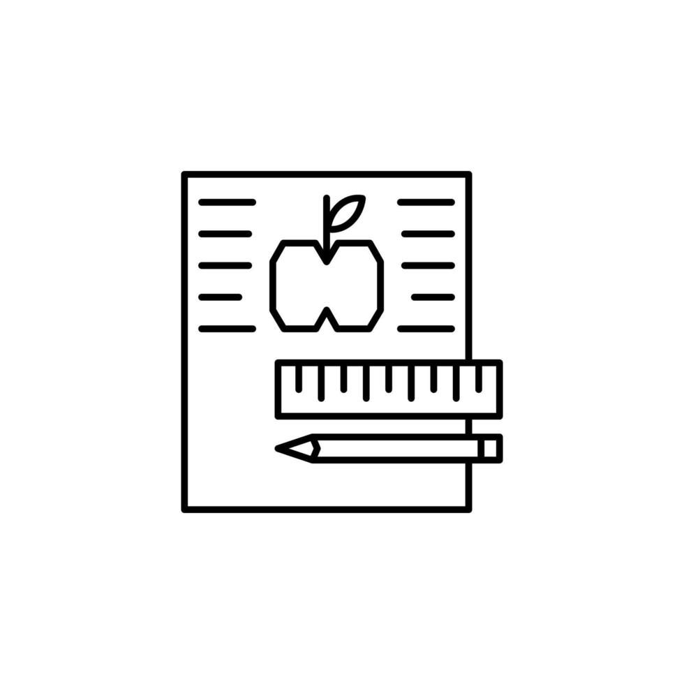 learning, technology, education, sheet vector icon