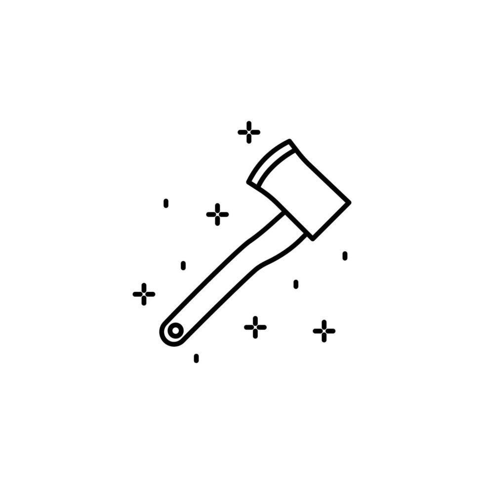Construction, ax vector icon