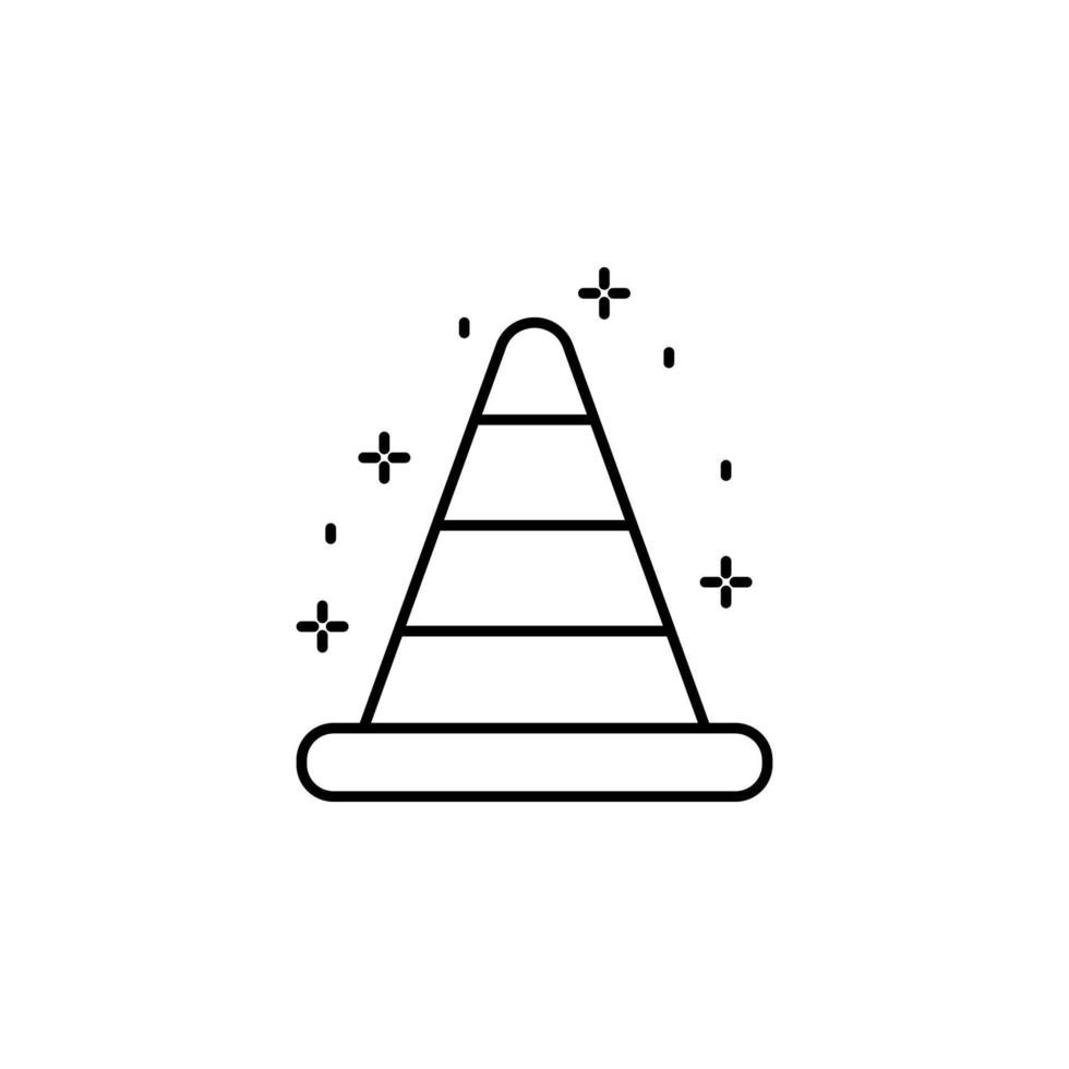 Construction, cone vector icon