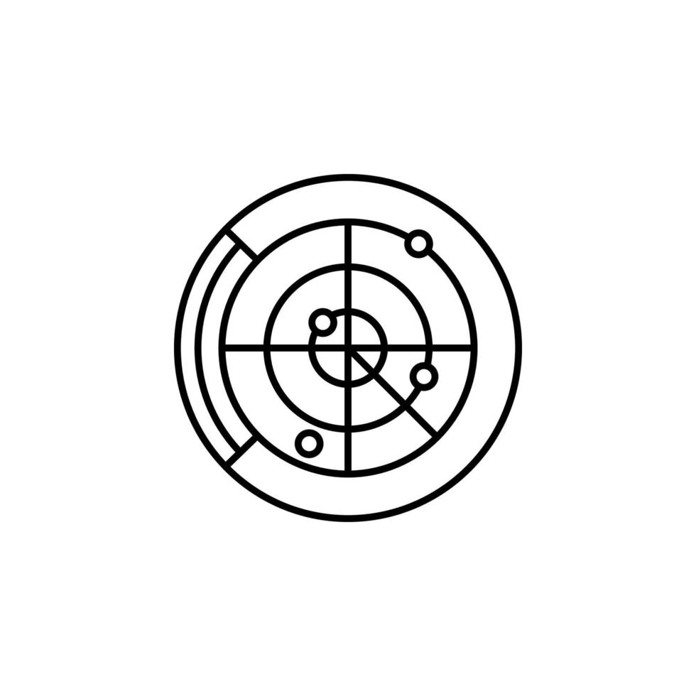 Radar, communication vector icon