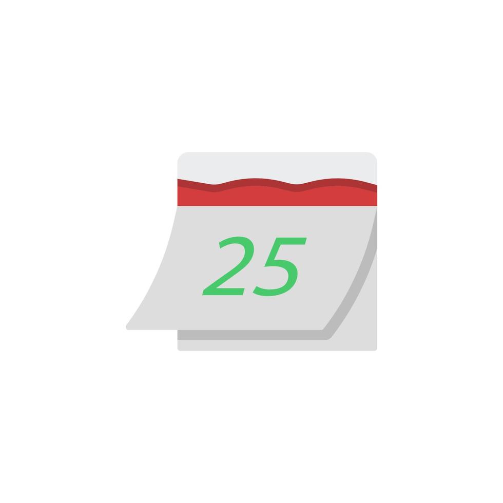 Calendar Christmas 2 colored line vector icon