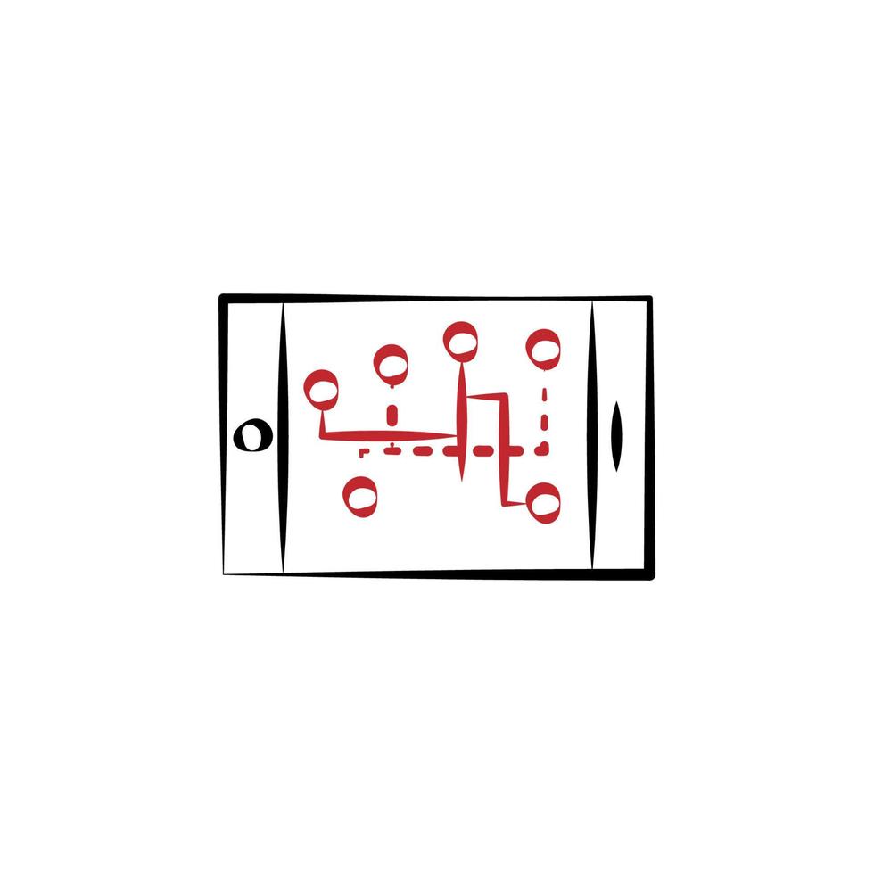 Touchscreen technology vector icon