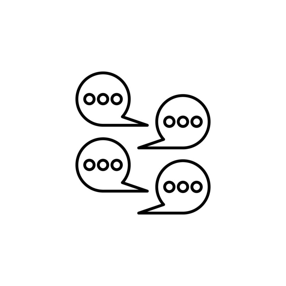 Chat, communication vector icon