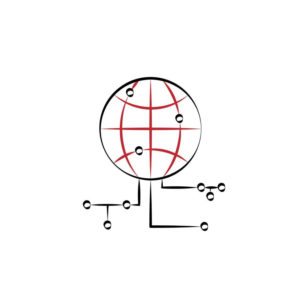 global datos vector icono