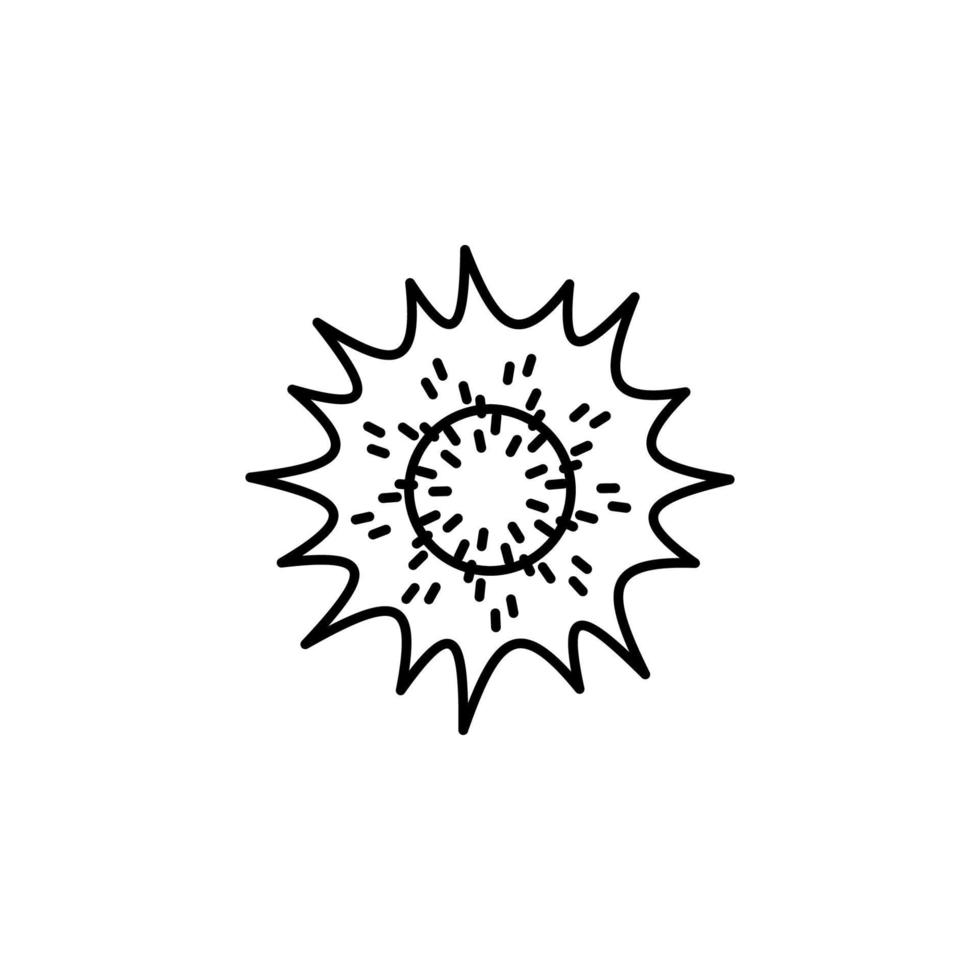 the sun vector icon