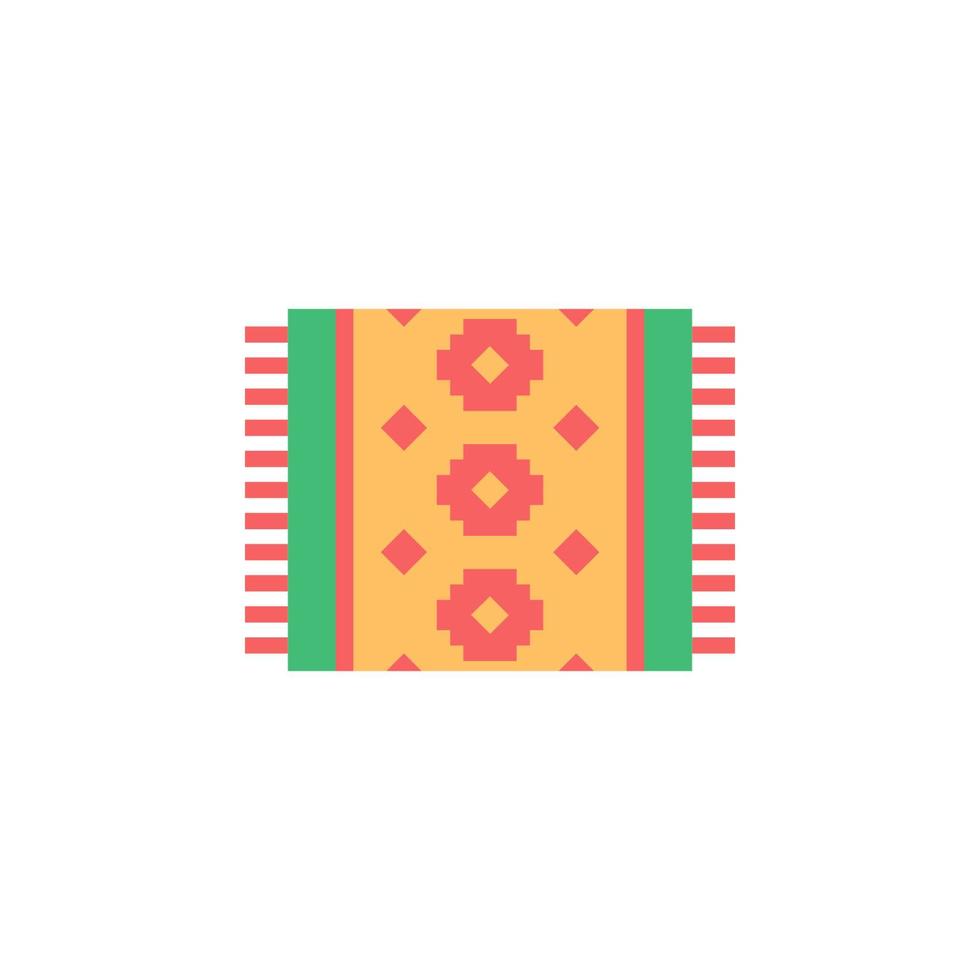 Carpet color vector icon
