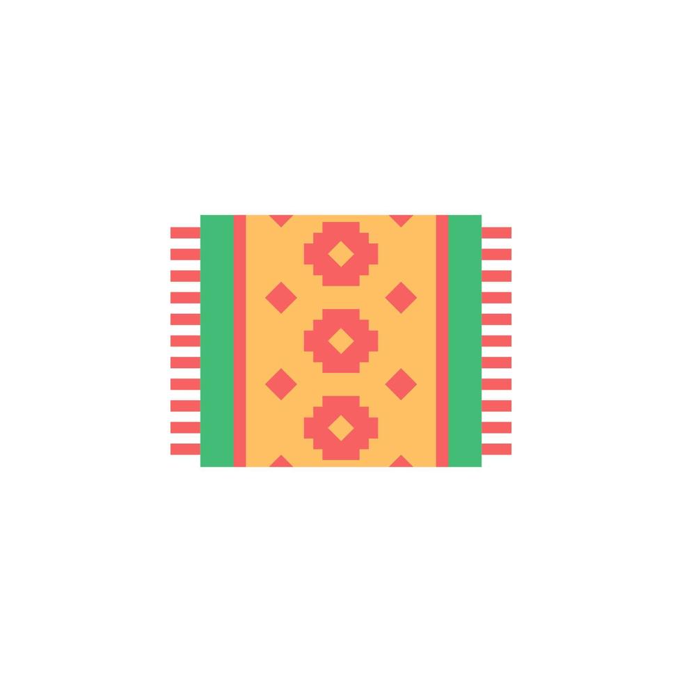 Carpet color vector icon