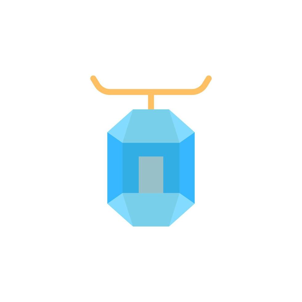 Gem color vector icon