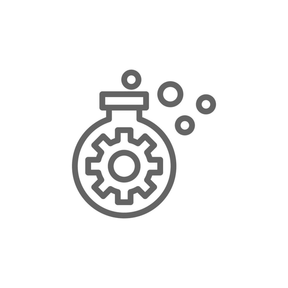 Flask, screw vector icon
