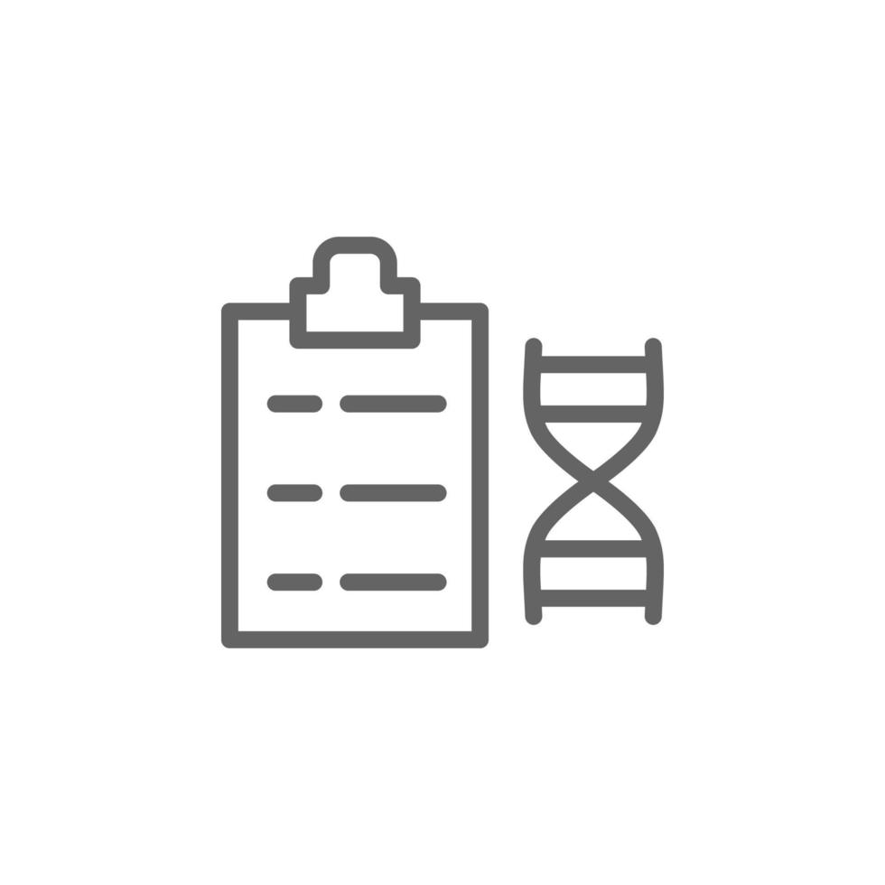 DNA, files, text vector icon