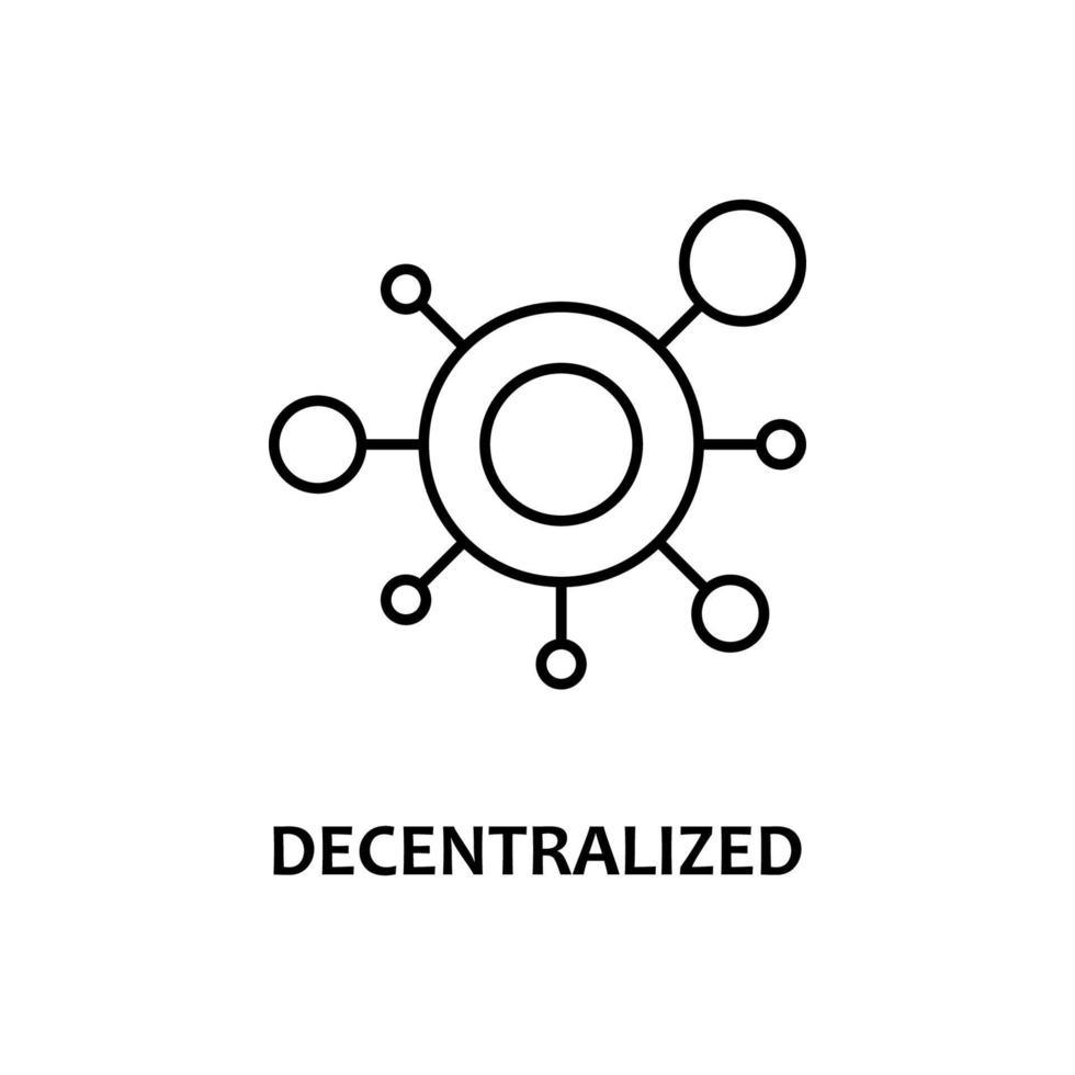decentralized vector icon
