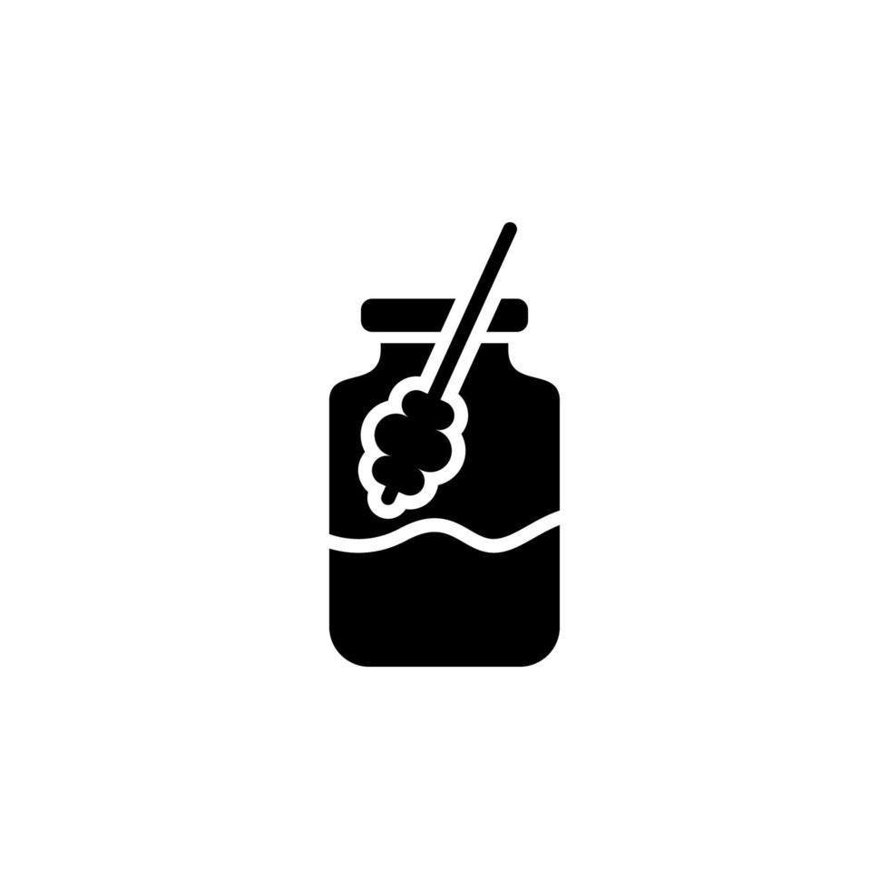 honey, desert, sweet vector icon