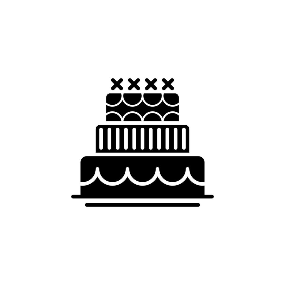 cake, food, bakery vector icon