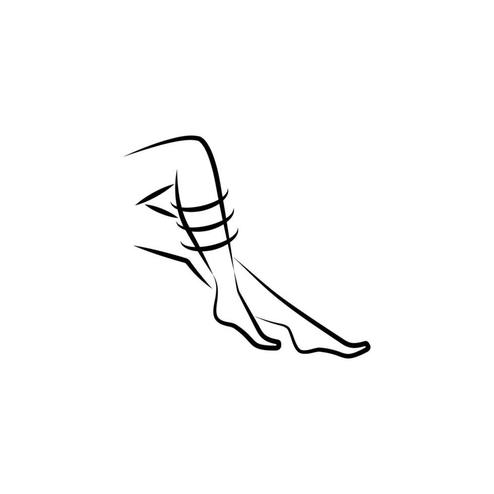 legs, cosmetology, care hand drawn vector icon