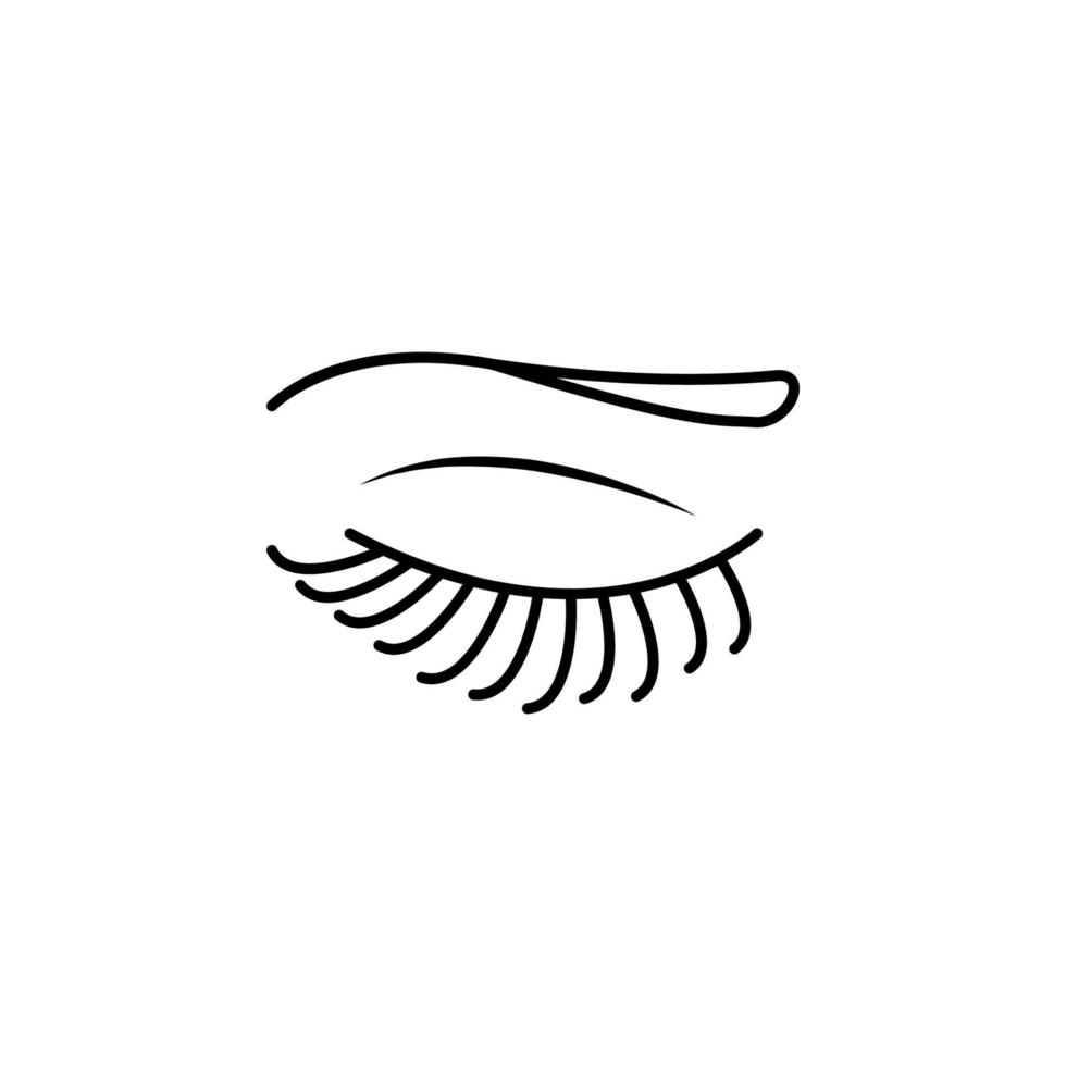 eyelashes vector icon