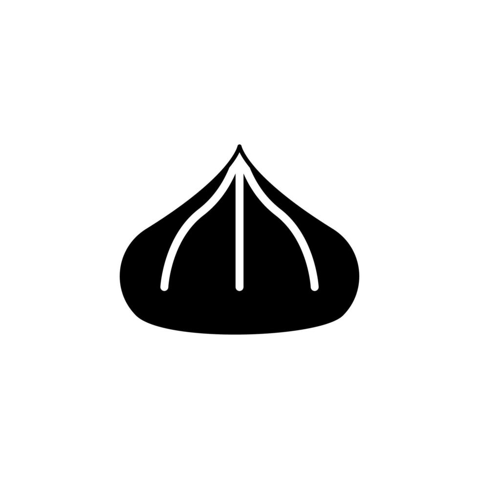 dumplings, hinkali, pelmeni vector icon