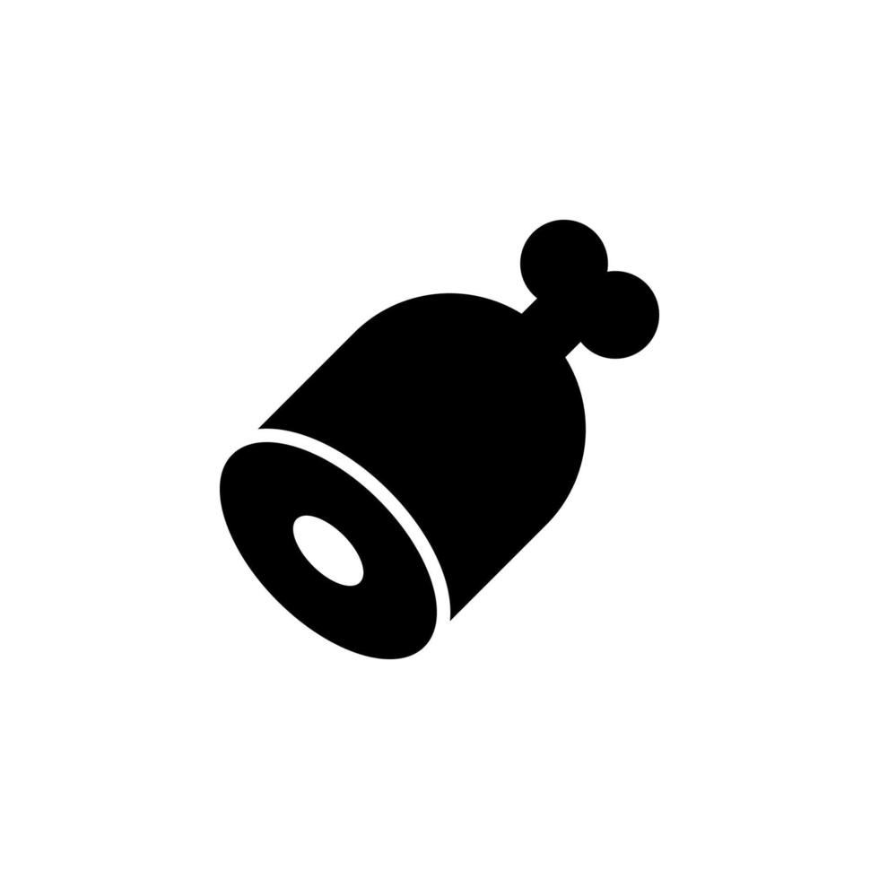 bone, leg, meat vector icon